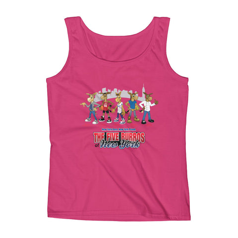 The Five Burros of New York©-Street Logo-Ladies' Tank - The Five Burros of New York